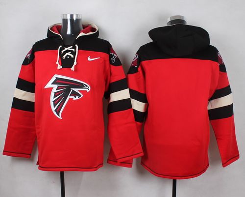 Nike Falcons Blank Red Player Pullover NFL Hoodie - Click Image to Close